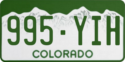 CO license plate 995YIH