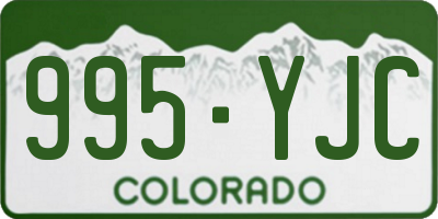 CO license plate 995YJC
