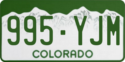 CO license plate 995YJM