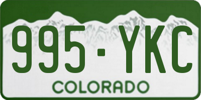 CO license plate 995YKC