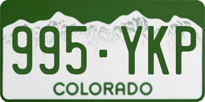 CO license plate 995YKP