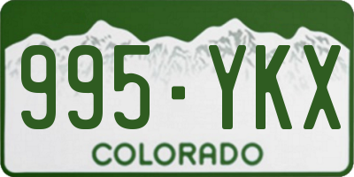CO license plate 995YKX