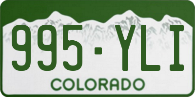 CO license plate 995YLI