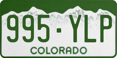 CO license plate 995YLP