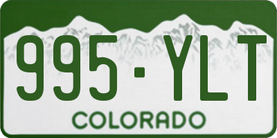 CO license plate 995YLT