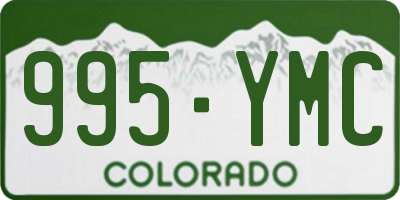 CO license plate 995YMC