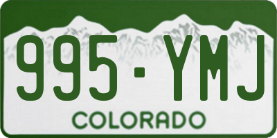 CO license plate 995YMJ