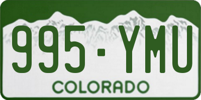 CO license plate 995YMU