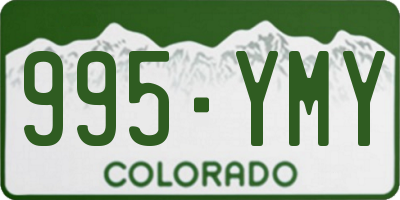 CO license plate 995YMY