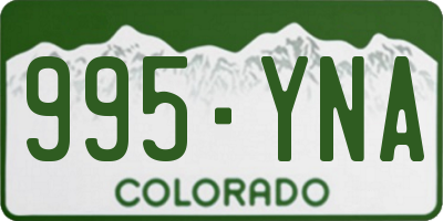 CO license plate 995YNA
