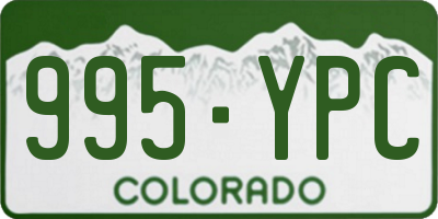 CO license plate 995YPC