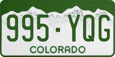 CO license plate 995YQG