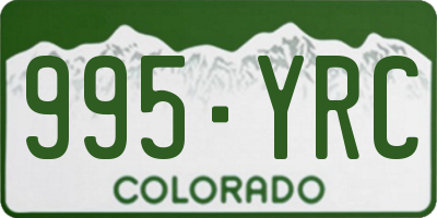 CO license plate 995YRC