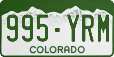 CO license plate 995YRM