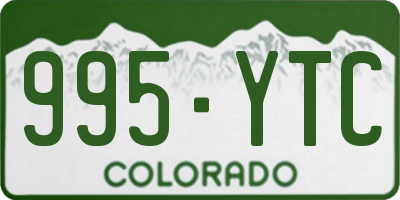 CO license plate 995YTC