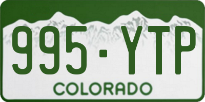 CO license plate 995YTP