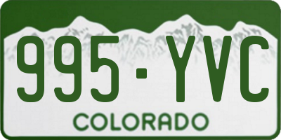 CO license plate 995YVC