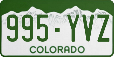 CO license plate 995YVZ