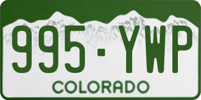 CO license plate 995YWP