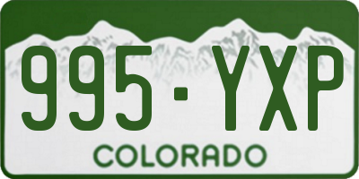 CO license plate 995YXP