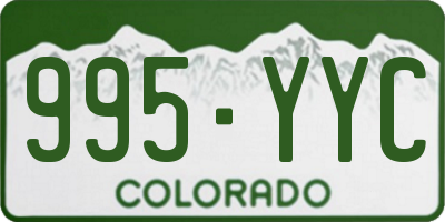 CO license plate 995YYC