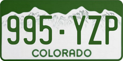 CO license plate 995YZP