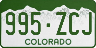 CO license plate 995ZCJ