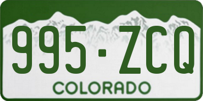 CO license plate 995ZCQ