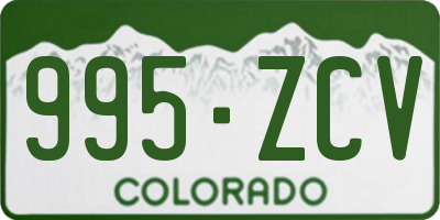 CO license plate 995ZCV