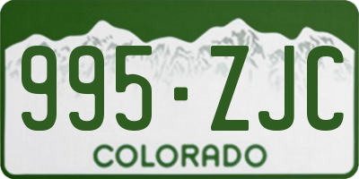 CO license plate 995ZJC