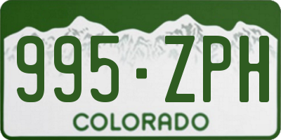 CO license plate 995ZPH
