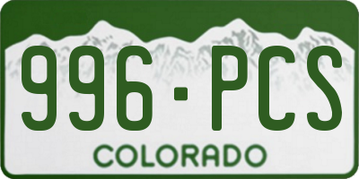 CO license plate 996PCS