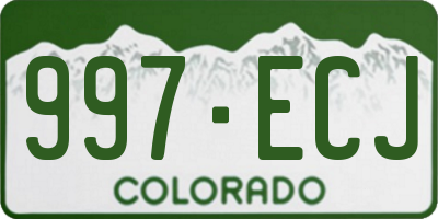 CO license plate 997ECJ