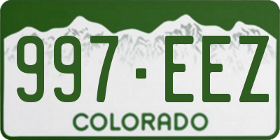 CO license plate 997EEZ