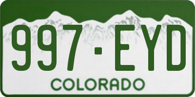 CO license plate 997EYD