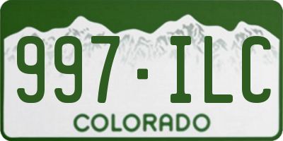 CO license plate 997ILC