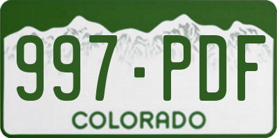 CO license plate 997PDF