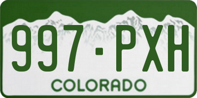 CO license plate 997PXH