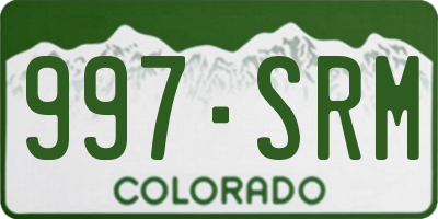 CO license plate 997SRM