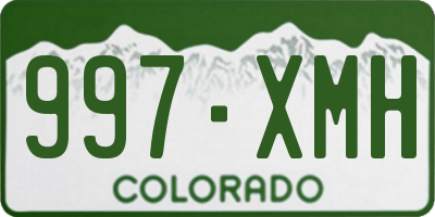 CO license plate 997XMH
