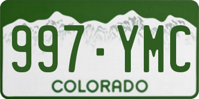 CO license plate 997YMC