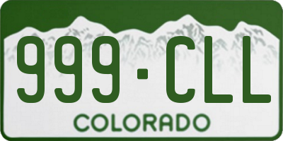 CO license plate 999CLL