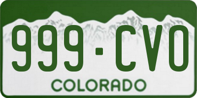 CO license plate 999CVO