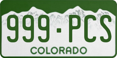CO license plate 999PCS