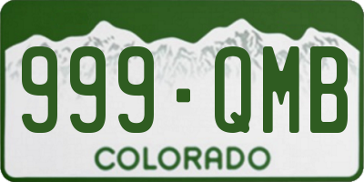 CO license plate 999QMB