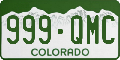 CO license plate 999QMC
