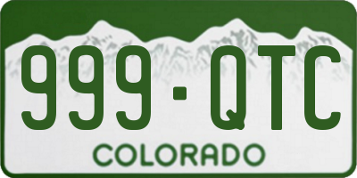 CO license plate 999QTC