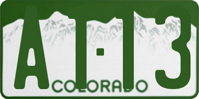 CO license plate A113