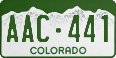 CO license plate AAC441