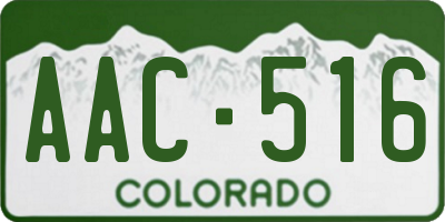 CO license plate AAC516